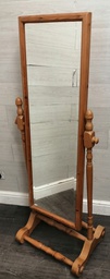 [HF18490] Quality Solid Pine Cheval Mirror