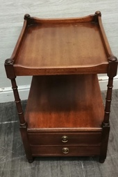 [HF18485] Repro Two Drawer Side Table