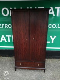 [HF18553] Stag double wardrobe with drawer