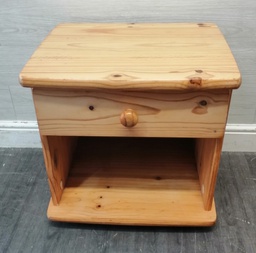 [HF18634] SINGLE DRAWER PINE BEDSIDE