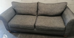 [HF18844] Lovely modern grey sofa &amp; armchair &amp; footstool set from Next suite