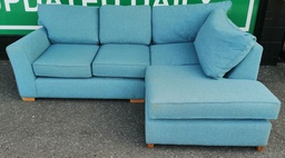 [HF18894] Modern Lovely Blue L Shape Sofa