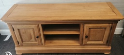 [HF19064] QUALITY OAK TV BENCH