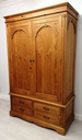 Gothic Style Double Wardrobe with Drawers