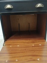 stunning painted  drinks cupboard