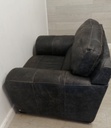 LOVELY DISTRESSED GREY LEATHER armchair