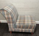 lovely check slipper style accent chair