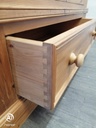 solid pine double wardrobe with drawer