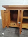 OAK GLAZED TV bench