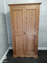 Quality solid pine double wardrobe