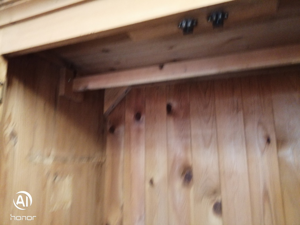 Quality solid pine double wardrobe