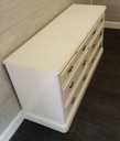 OFF WHITE SEVEN DRAWER MERCHANT STYLE CHEST