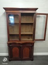 antique victorian bookcase display unit /cupboard