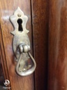 Quality large mahogany repro glazed display unit