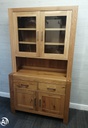 Lovely modern square block oak dresser display unit