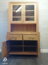 Lovely modern square block oak dresser display unit
