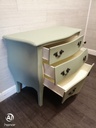 French Bombe Style painted three Drawer Chest