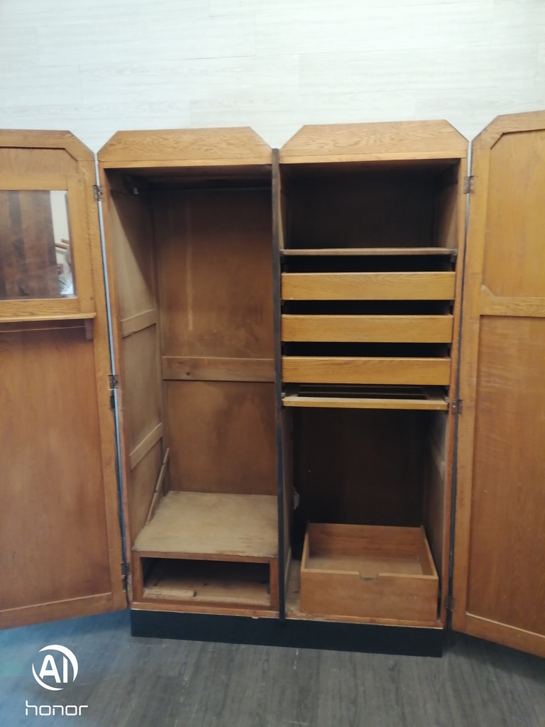 Lovely painted old oak wardrobe