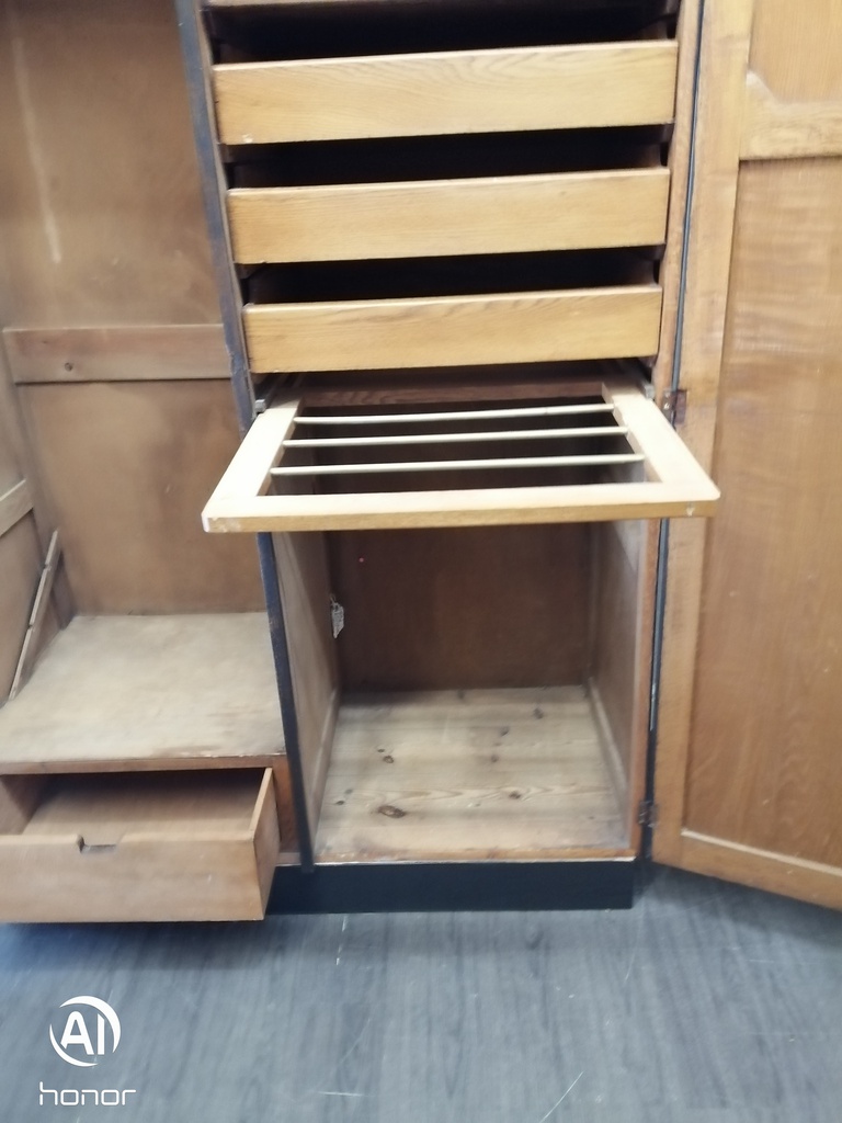 Lovely painted old oak wardrobe