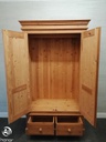 solid pine double wardrobe with drawer