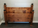 QUALITY 5ft  SOLID RUSTIC PINE BED FRAME