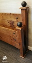 QUALITY 5ft  SOLID RUSTIC PINE BED FRAME