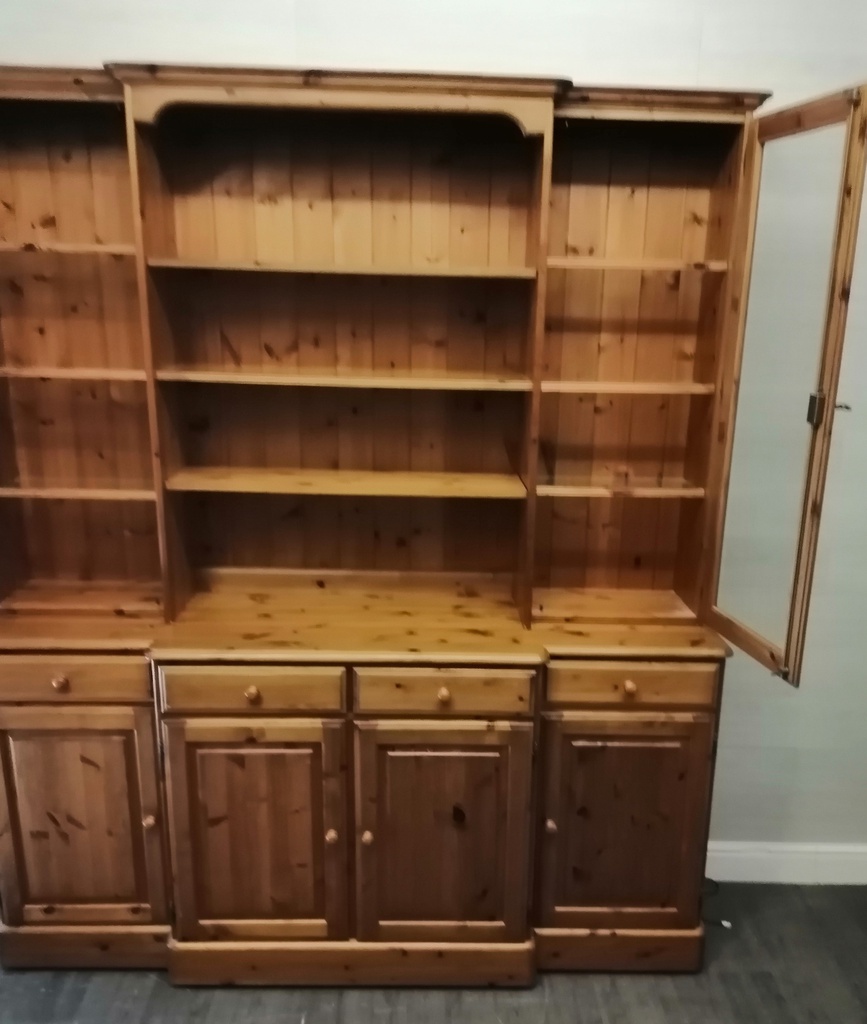 DUCAL Large Part Glazed Pine Dresser