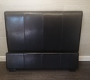 4FT OTTOMAN BROWN FAUX LEATHER BED FRAME
