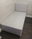 Grey 3ft divan &amp; headboard set