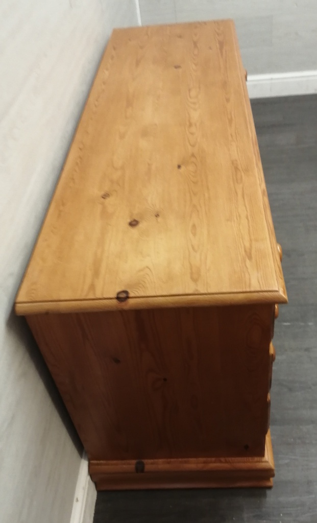 Pine Six Drawer Dressing Table / Desk