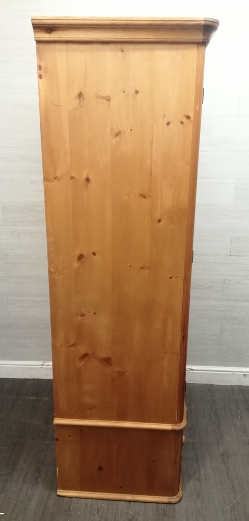 SOLID PINE DOUBLE WARDROBES WITH DRAWERS