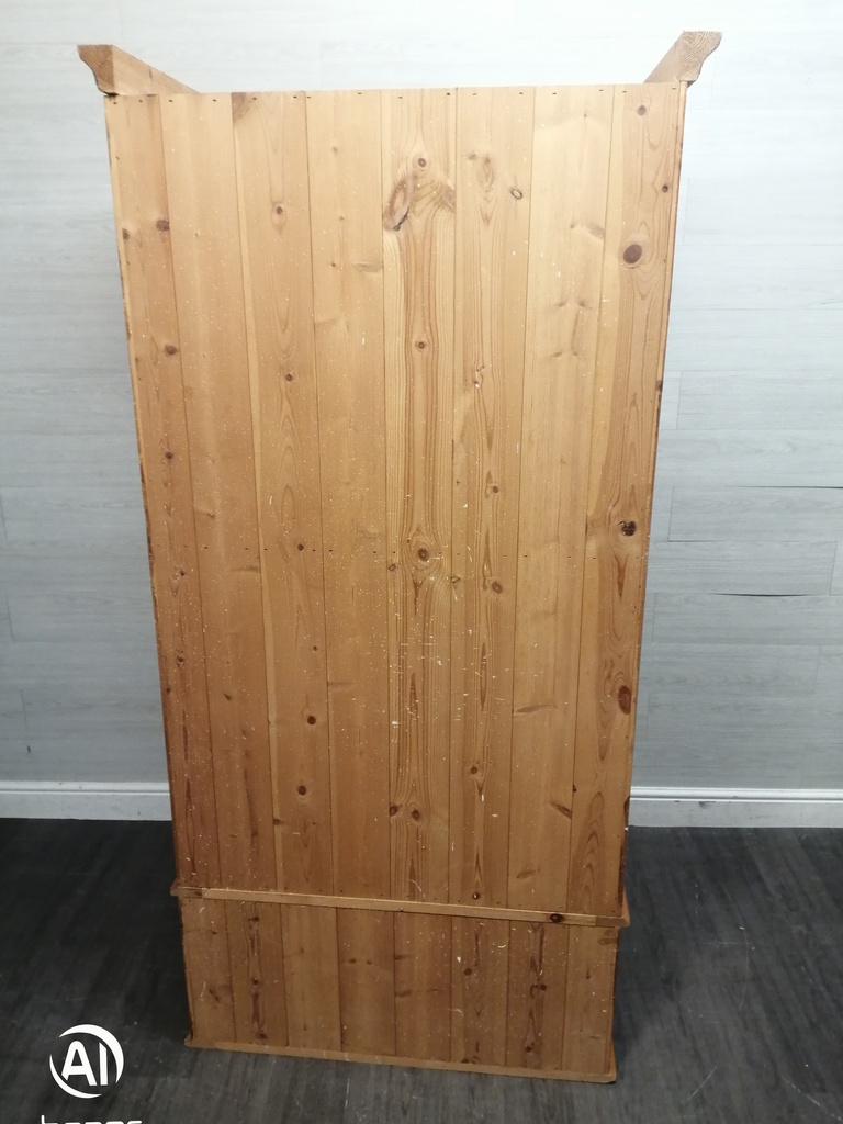 SOLID PINE DOUBLE WARDROBES WITH DRAWERS