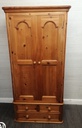 SOLID PINE DOUBLE WARDROBES WITH DRAWERS