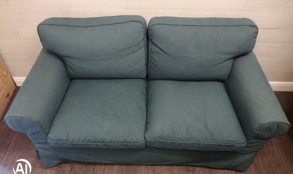 IKEA Green Two Seater Sofa