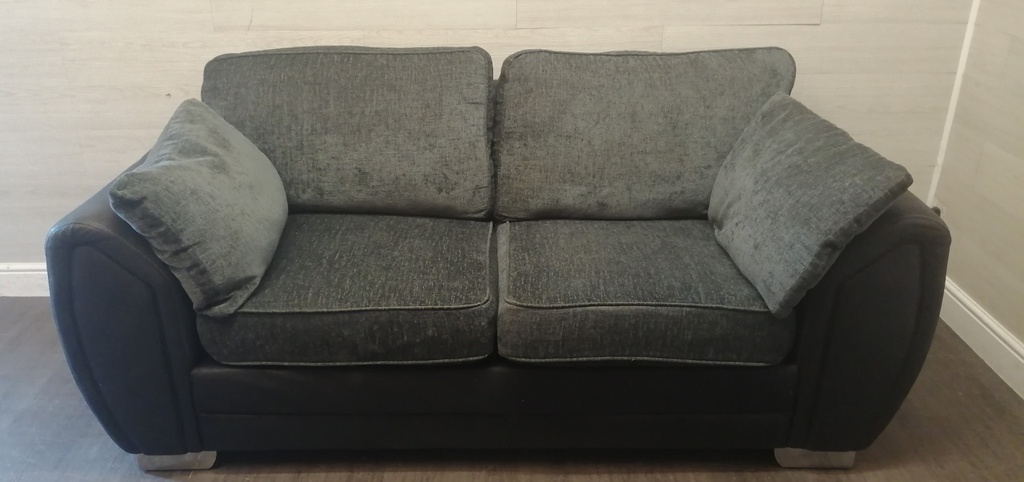 DFS Grey Toned Two Seater Sofa