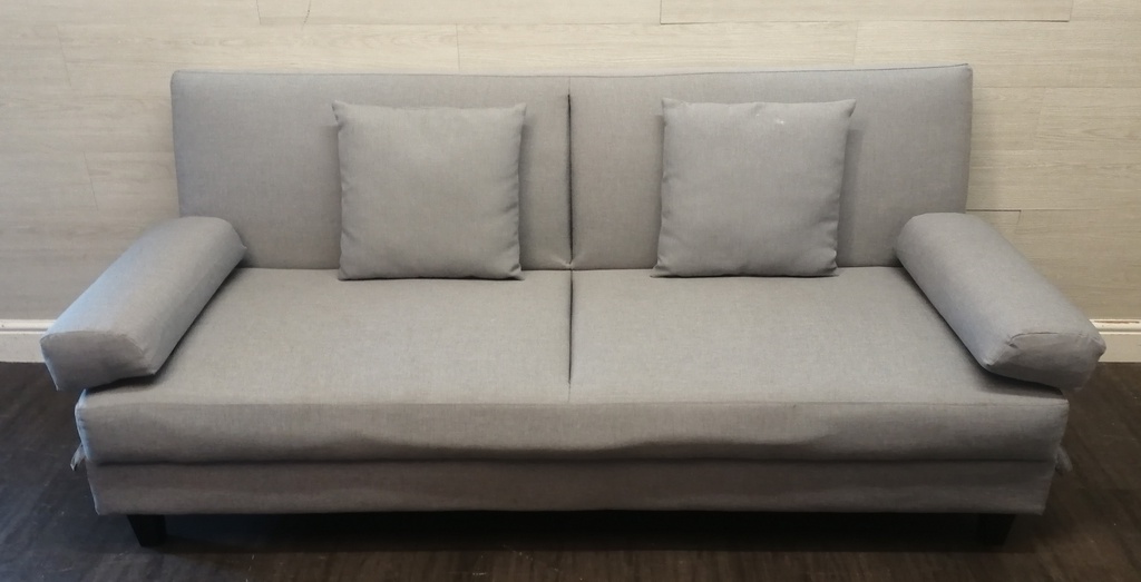 GREY CLICK-CLACK SOFA BED