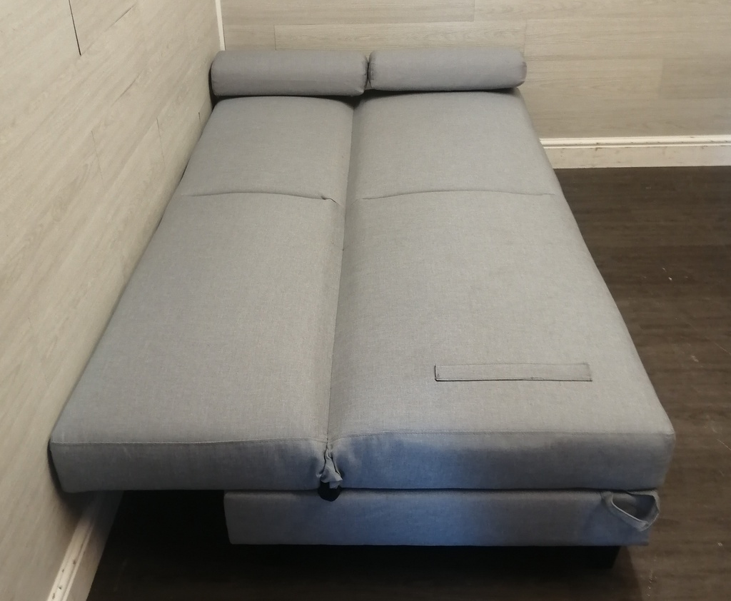GREY CLICK-CLACK SOFA BED