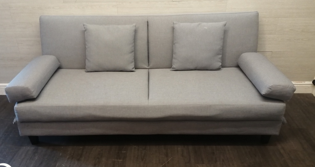 GREY CLICK-CLACK SOFA BED