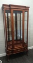 Quality  mahogany repro glazed display unit