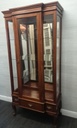 Quality  mahogany repro glazed display unit