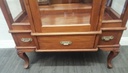 Quality  mahogany repro glazed display unit