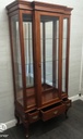 Quality  mahogany repro glazed display unit