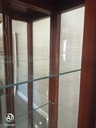Quality  mahogany repro glazed display unit