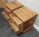 Pair of quality pine bedsides chests