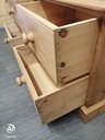 Pair of quality pine bedsides chests