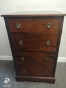 ANTIQUE MAHOGANY NARROW CHESTS OF DRAWERS
