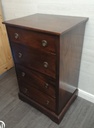 ANTIQUE MAHOGANY NARROW CHESTS OF DRAWERS