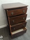 ANTIQUE MAHOGANY NARROW CHESTS OF DRAWERS