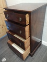 ANTIQUE MAHOGANY NARROW CHESTS OF DRAWERS