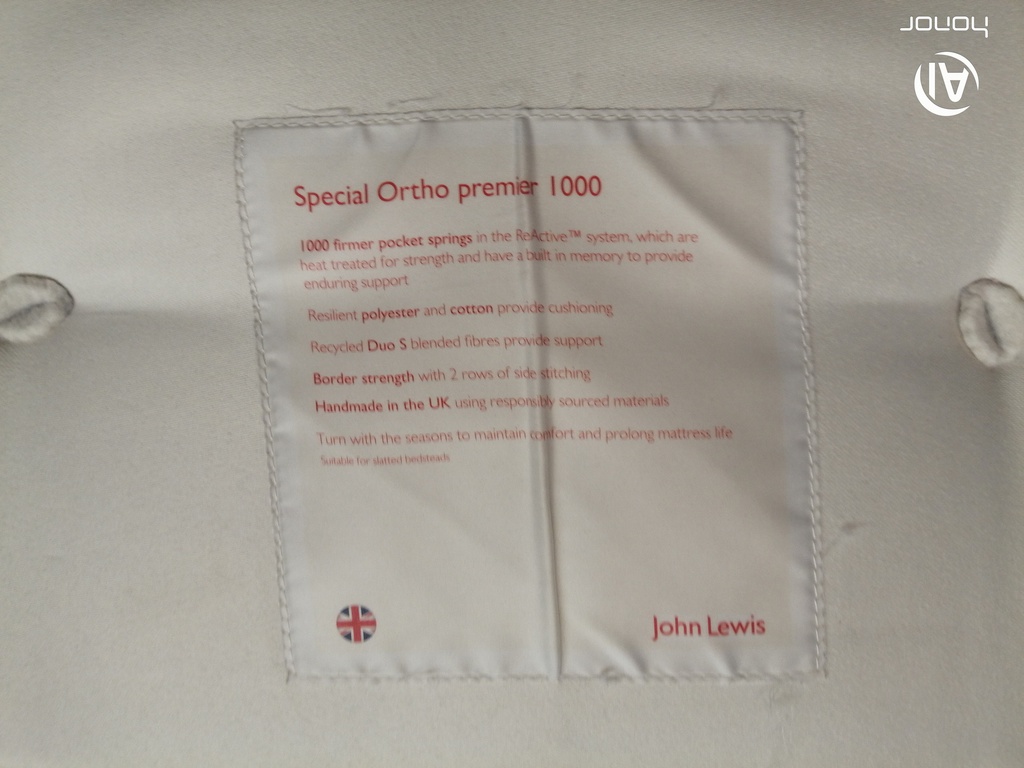 4ft6&quot; John Lewis Ortho Premier 1000 Sprung Mattress